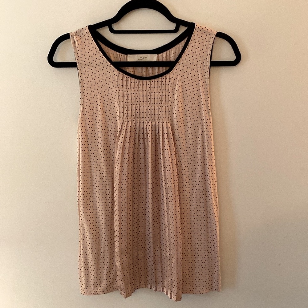 Loft Polka Dot Tank | Sz S |
